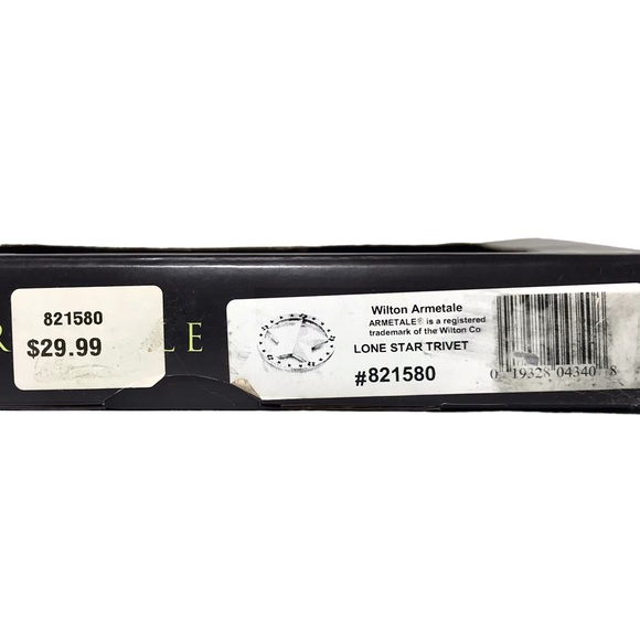WILTON ARMETALE Lone Star Trivet Aluminum Texas Star Trivet NWT - Picture 7 of 8